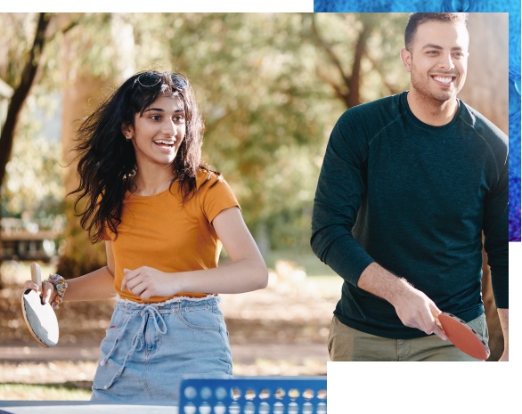2 students smiling